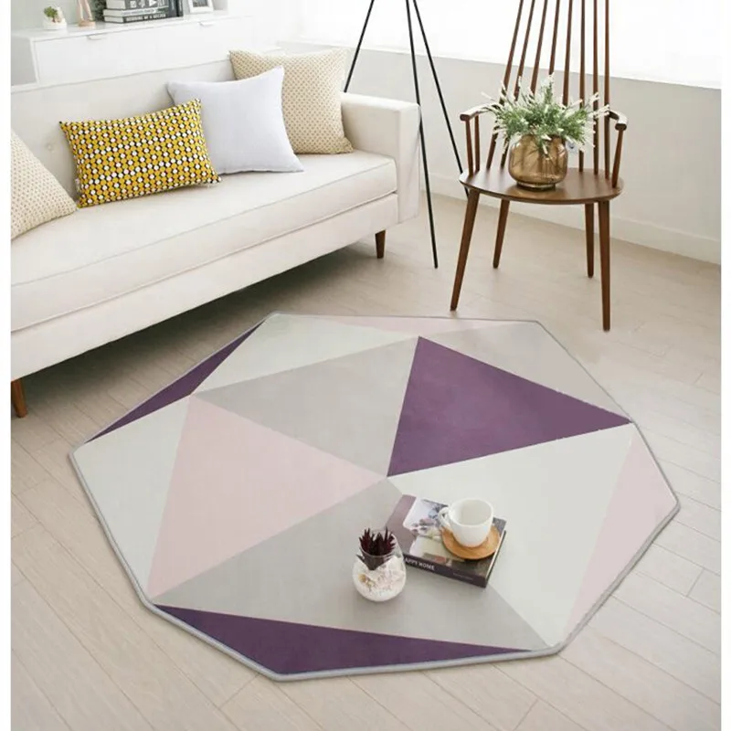 Скандинавский современный персонализированный ковер геометрической формы для