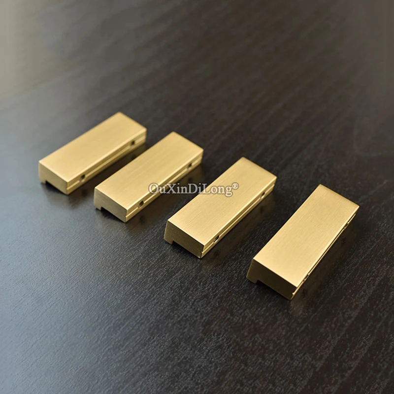 High Quality 2PCS Solid Brass Kitchen Cabinet Door Handles Cupboard Wardrobe Dresser Drawer Shoe Pulls and Knobs | Обустройство дома