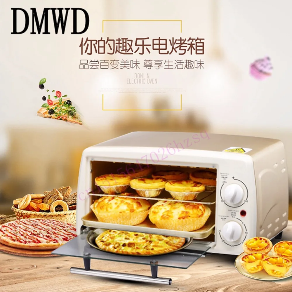 DMWD Многофункциональный Электрический духовой шкаф испечь дома небольшой духовой шкаф контроль температуры мини-печь для пирожных