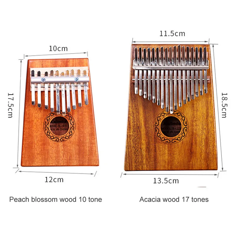 17 клавишный палец калимба Mbira Sanza большой пианино карманный размер для начинающих