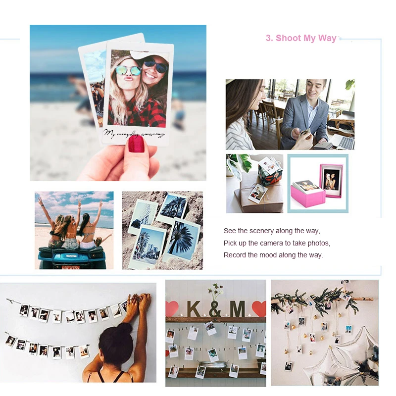 Набор оригинальных фотокамер Fujifilm Instax Mini Tsum Intant с зеркалом для селфи объективом