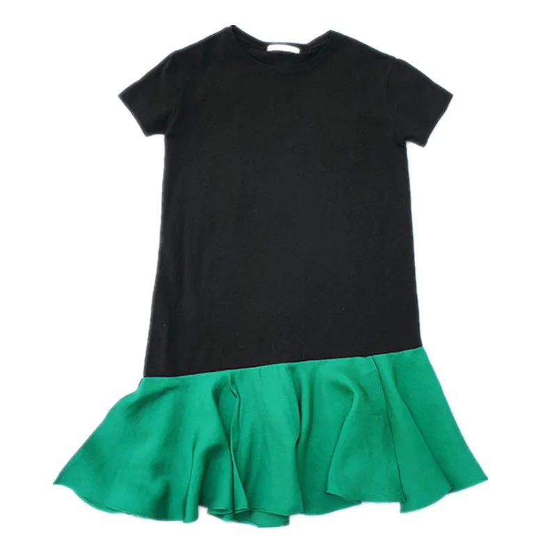 От 3 до 16 лет детское и подростковое летнее хлопковое повседневное расклешенное