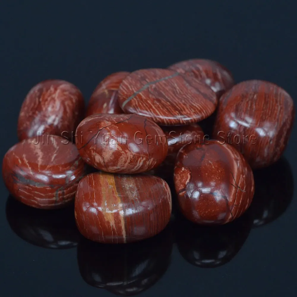 Bulk упали Окаймленный яшмы камни Природный полированный драгоценные