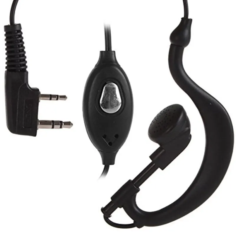 BCMaster 2PIN наушник гарнитура с микрофоном для Baofeng UV-5R двухстороннее радио типа K