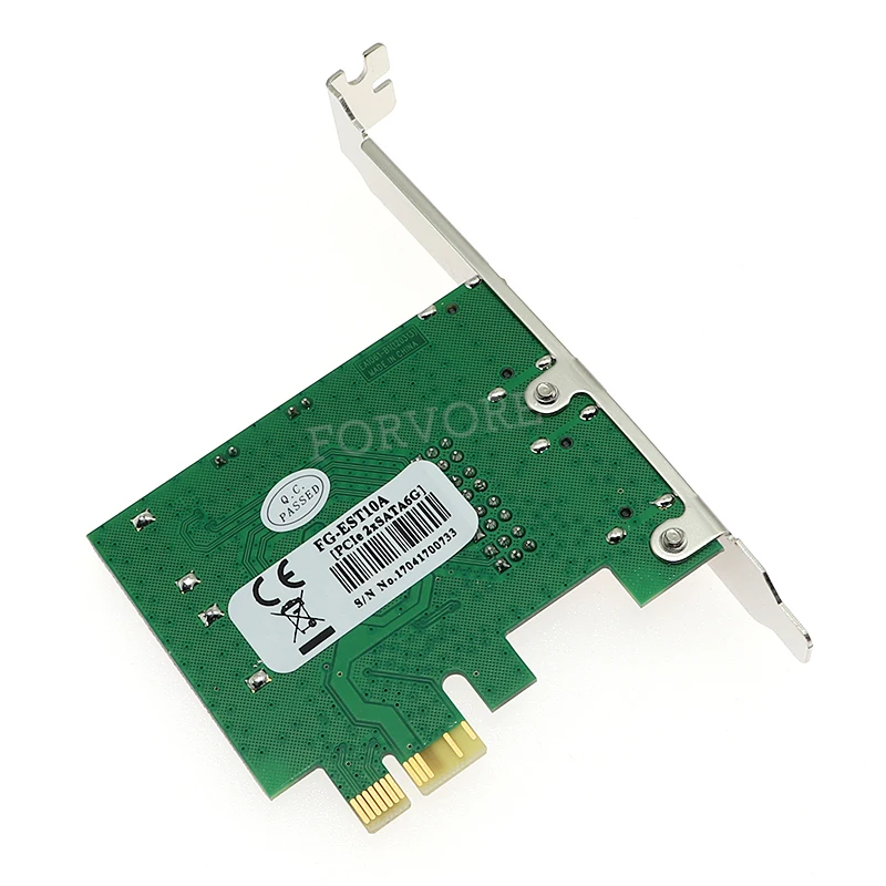 PCI E Express 2x SATA3 SATA3.0 6 ГБ/сек. + eSATA SATA III карта с низкопрофильным кронштейном|Платы