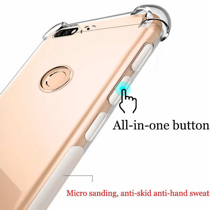 Для Huawei Honor 7C чехол HD прозрачный мягкий для Honor7C 7 C LND AL30 противоударный