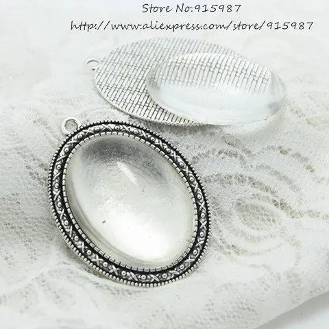 Sweet Bell 3 шт./комплект античная серебряная металлическая Камея 40*54 мм (диаметр 30*40