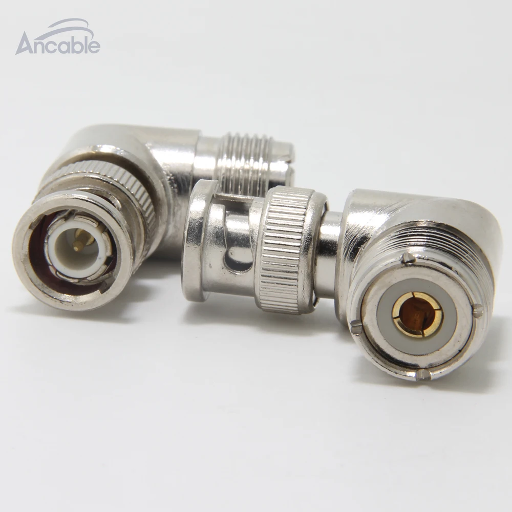 UHF Female SO239-BNC Male l-образный правый угол 90 градусов радиочастотный коаксиальный