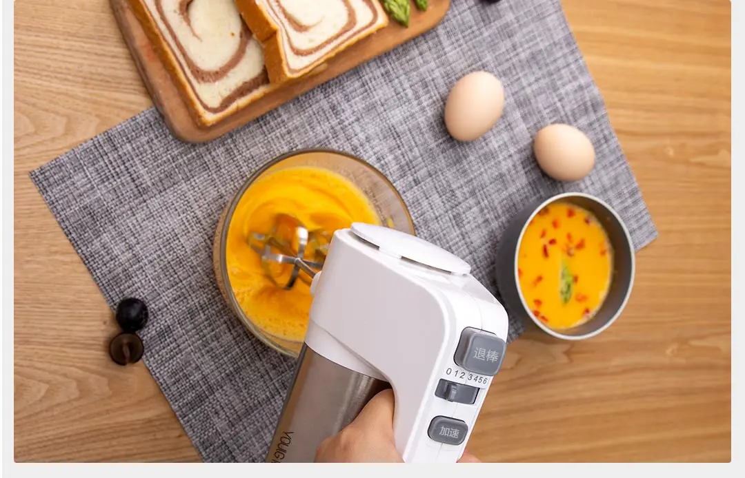 Xiaomi Youpin YOULG взбиватель яиц 6 контроль скорости яичная мука, молоко-напиток Электрический блендер используется на кухне инструменты для приготовления пищи и выпечки