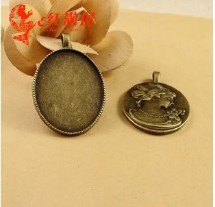 

A3492 free shipping 10pcs/bag fittings 40*30mm beauty bronze Antique diy Jewelry finding for chain accessories