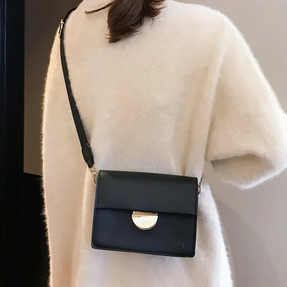 Женский винтажный искусственная кожа флип чехол с металлической пряжкой простые