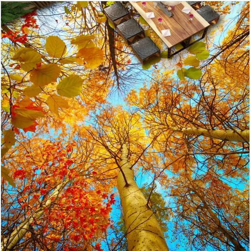 Пользовательские индивидуальности прикрепленные к осенним деревьям дереву