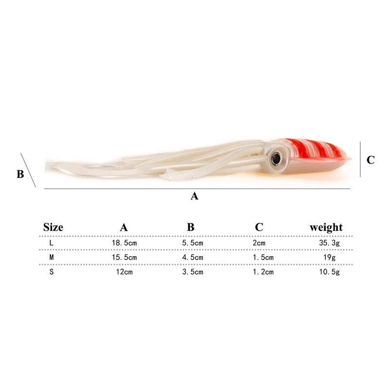 Новинка 2019 15 см УФ светящаяся Мягкая приманка кальмар мягкая пластиковая