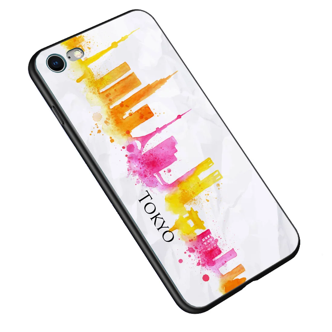 The Case For iPhone X 8 7 Plus 6 6S Tempered Glass Silicone Soft Edge Shock Proof for iphone |