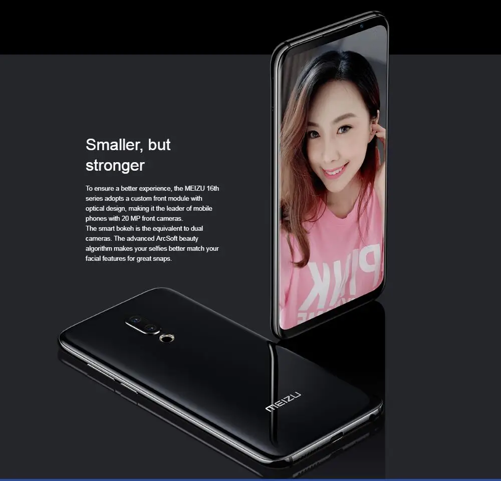 MEIZU 16th, 4G, LTE, мобильный телефон, 6,0 дюймов, 6 ГБ ОЗУ, 64 Гб ПЗУ, Snapdragon 845, четыре ядра, 20 Мп+ 12 МП, AI face, глобальная ПЗУ, смартфон