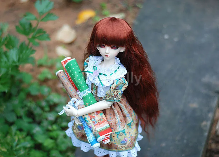 Рождественский стиль ручной работы Diy кукла одежда шифон материал ткань Blyth BJD куклы-Барби платье аксессуары для шитья одежды
