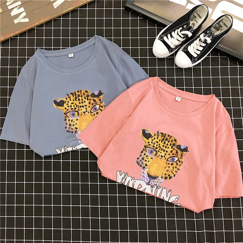 GGRIGHT модная футболка женская Летняя для полных женщин топ винтажный принт