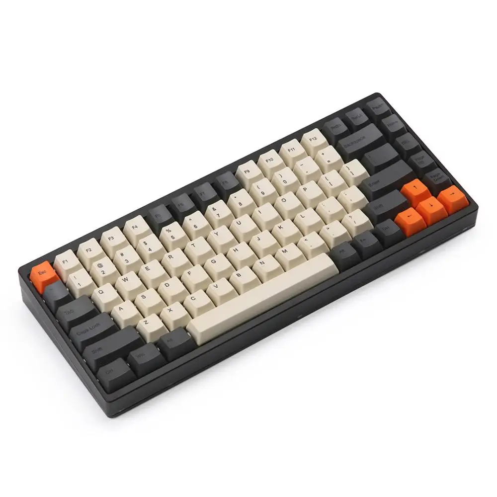 УГЛЕРОДНЫЙ краситель-sub keycaps OEM Профиль поддержка ISO макет для KBD75 механическая клавиатура
