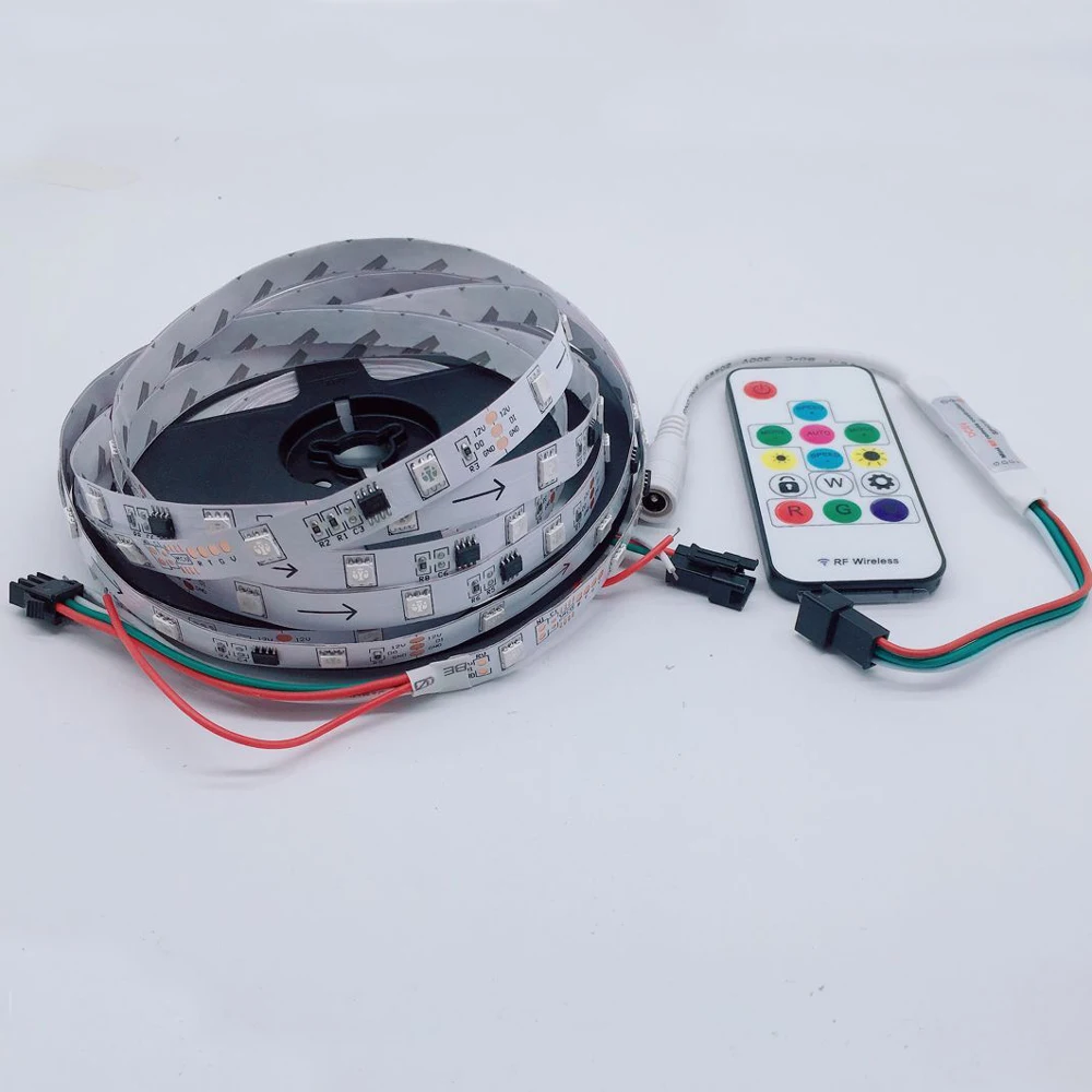 Светодиодный шкаф светильник ТВ ПК фоном K Декор WS2811 IC Управление 5050SMD мечта Цвет