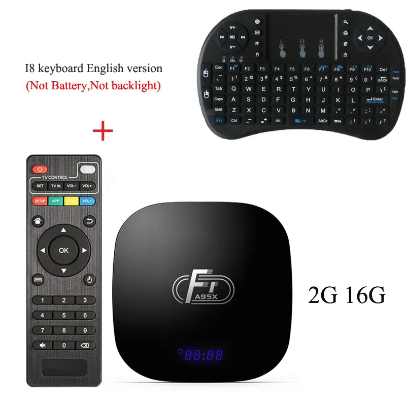 2G16G Add English I8 Wechip Smart Android 8,1 OS tv BOX 2 Гб 16 Гб 2,4G Wifi Amlogic S905W четырехъядерный медиаплеер Поддержка 3D HD телеприставка PK X96 mini - Цвет: 2G16G Add English I8