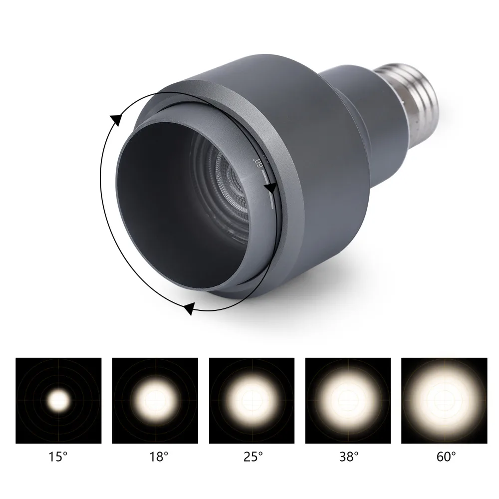 E27 Led Cob прожекторы желтый 110 в 120 в 7 Вт Cob регулируемый угол для столовой Кофейня зал светодиодные лампы желтый прожектор