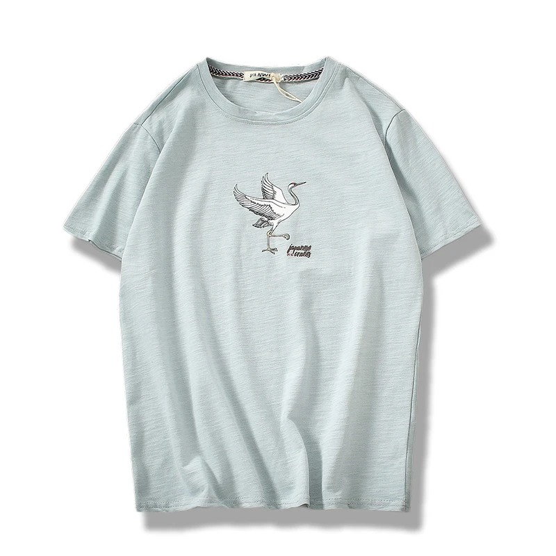 Летняя футболка с короткими рукавами для отдыха молодых мужчин принтом Красного