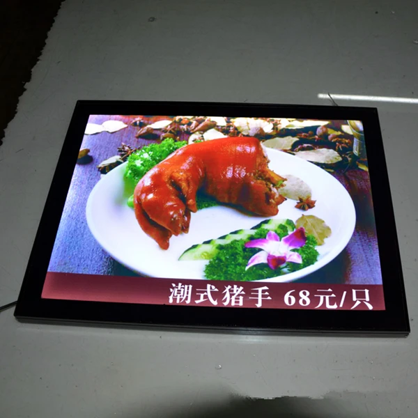 8 шт. панели для меню с подсветкой ресторанов быстрого питания Mangetic Lightbox A3 | Лампы