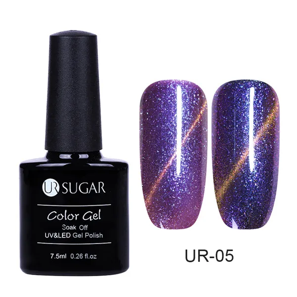 starry cat eye 5 Ur Sugar УФ Волшебная коробка, магнитный гель, роскошный нефритовый эффект, лак для ногтей, гель, впитывающий, для дизайна ногтей, 7,5 мл, маникюрный лак - Цвет: starry cat eye 5