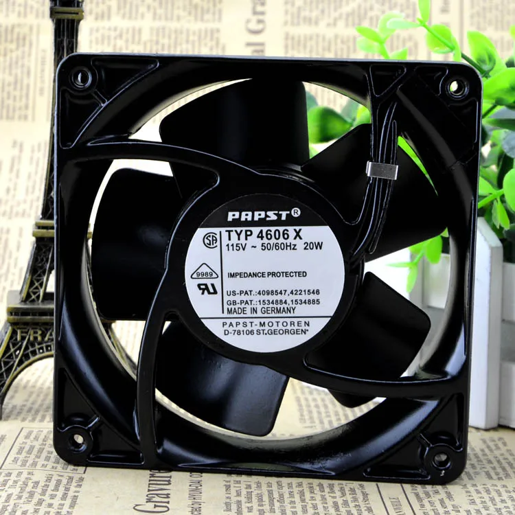 PAPST typ 4606X115 V 20 Вт 12 см вентилятор охлаждения 12038 Вентилятор охлаждения|cooling fan|12038