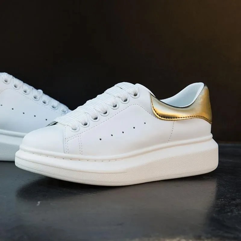 Stylesowner шикарные белые женские повседневные туфли на толстой платформе Корейская версия спортивная обувь на рифленой подошве