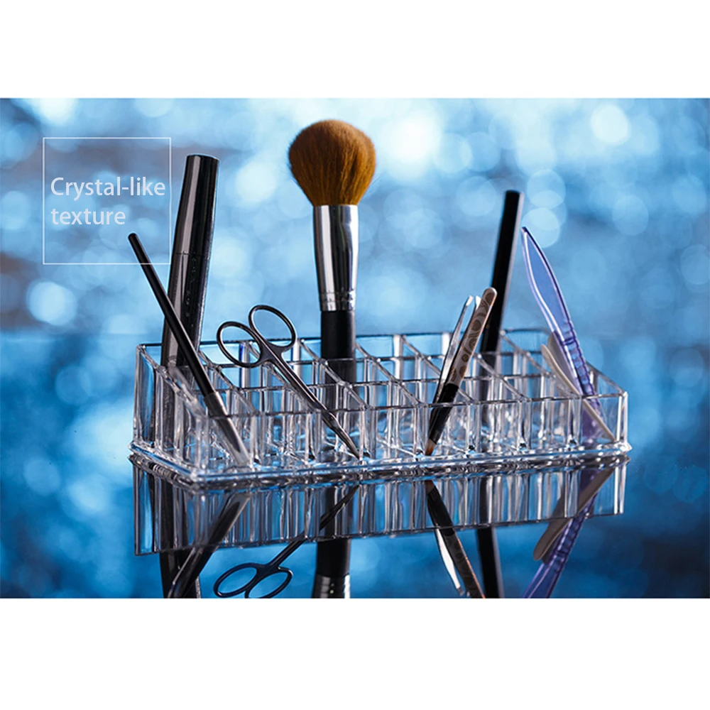 24 сетки высокого качества акриловый Настольный ящик для хранения косметики