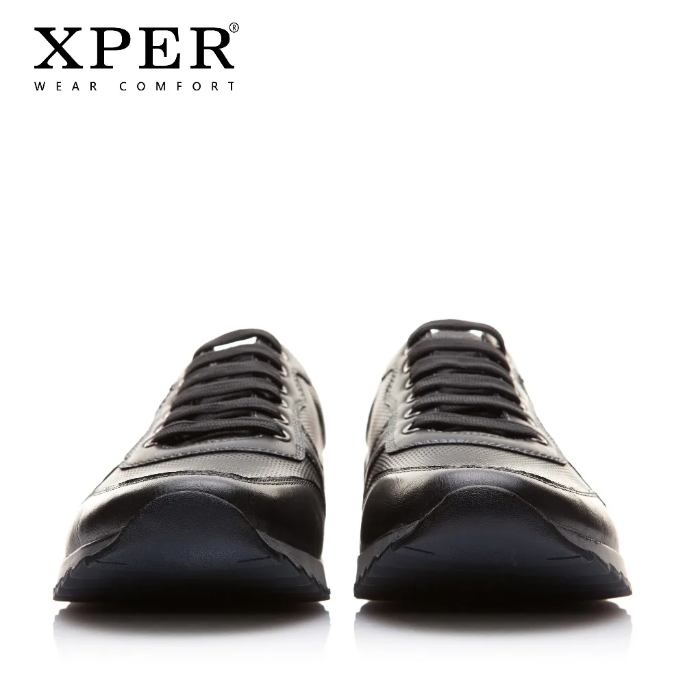 XPER/Новинка модная мужская кожаная повседневная обувь сезон весна-осень