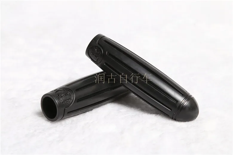 black Q029 ручки для велосипеда в стиле ретро, винтажные ручки для велосипеда, удобные, классические, старые модели, складные, Нескользящие, резиновые амортизаторы - Цвет: black