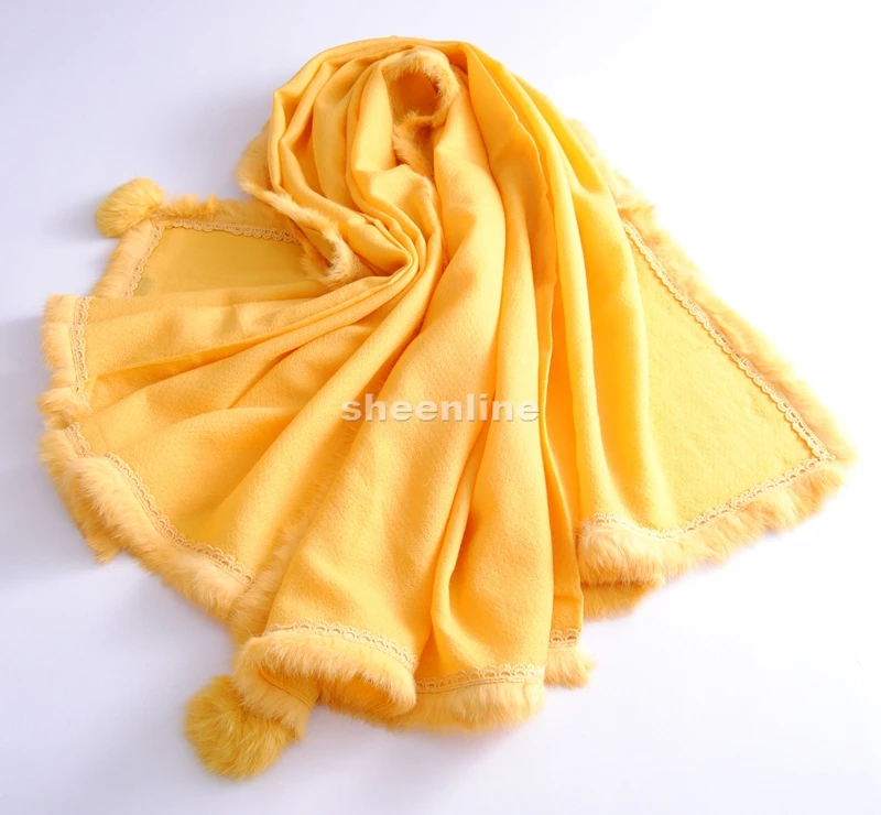 5 видов конструкций Высококачественная шерстяная шаль с кружевом и принтом из