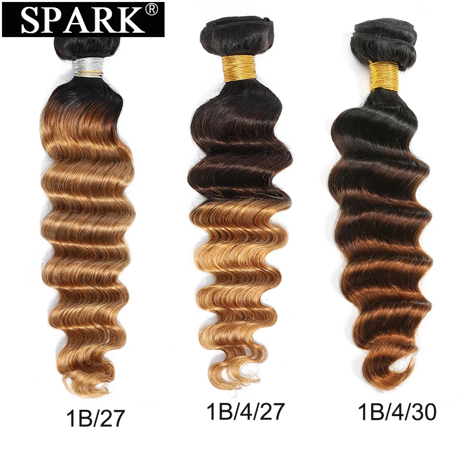 Spark 1B/4/30 эффектом деграде (переход от темного к бразильские волосы плетение пучки