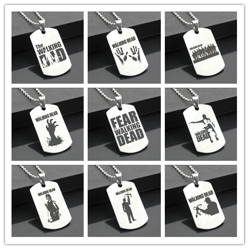 Цепочка с подвеской в виде букв Ходячие мертвецы | Дом и сад