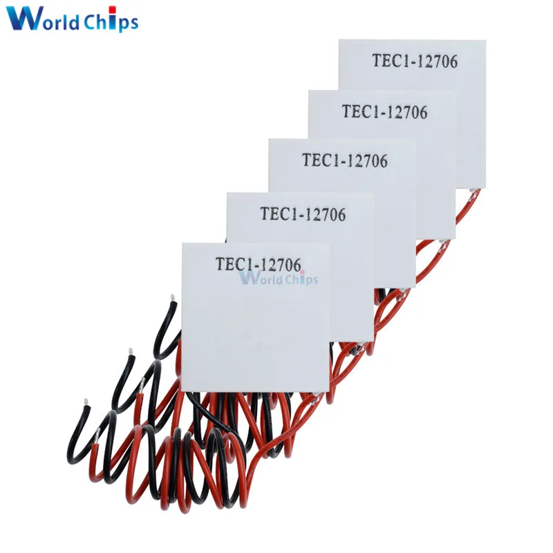 50pcs/lot TEC1-12706 12706 TEC Thermoelectric Cooler Peltier 12V New of Semiconductor Refrigeration Elemente | Электронные