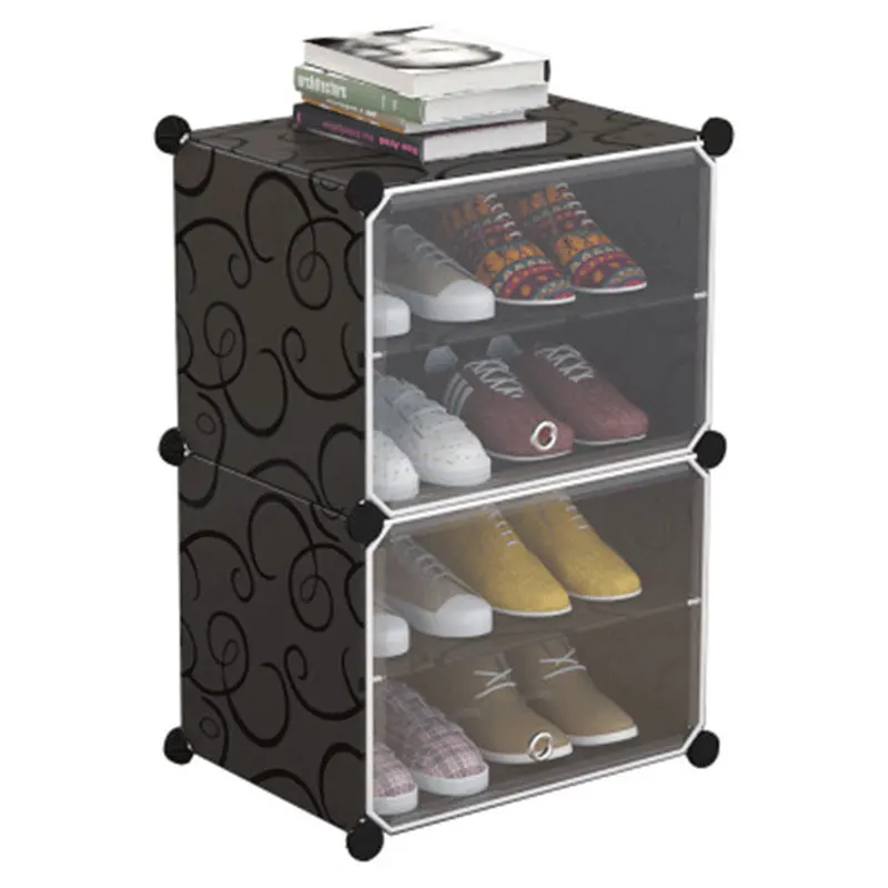 Прозрачная дверь простой шкаф для обуви пыленепроницаемый многоцелевой