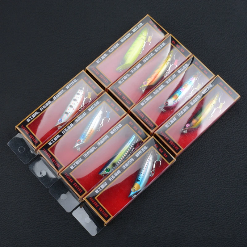 

1Pcs 8cm/8.8g Fishing Pencil Lure Topwater Dogs Hard Lures Baits Plastic Wobbler Artificial Hard Swim Bait Fishing Tackle