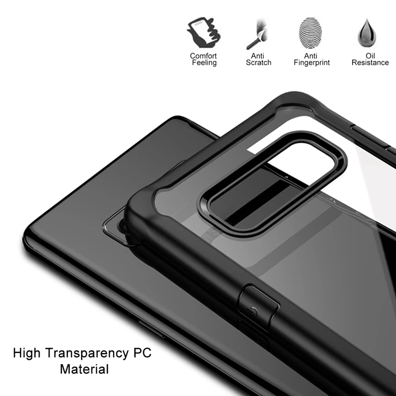 IPAKY For Samsung Note 8 Case Luxury Armor TPU + PC Bumper Soft Transparent Back Cover Original Anti Knock | Мобильные телефоны и