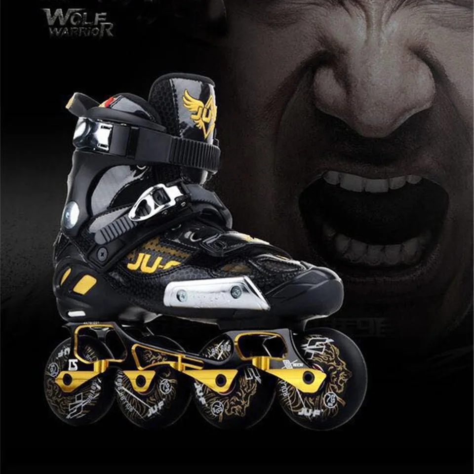 JK War Wolf роликовые коньки скольжение слалом бесплатно катание качалка рама Patines взрослые дети роликовые коньки обувь хорошо как SEBA P6