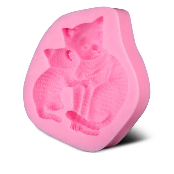 

High Quality Mini Silicone Cat Shape Cake Decorating DIY Mold Handmade Fondant Mould Tool*1 D213