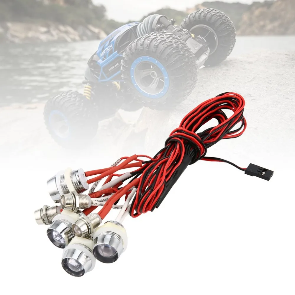 G. T. POWER L8 LED красный белый ультра яркий свет провод лампа линия для RC автомобилей
