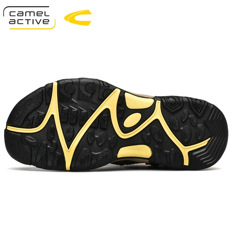 Мужские сандалии Camel Active мягкие эластичные из натуральной кожи на плоской