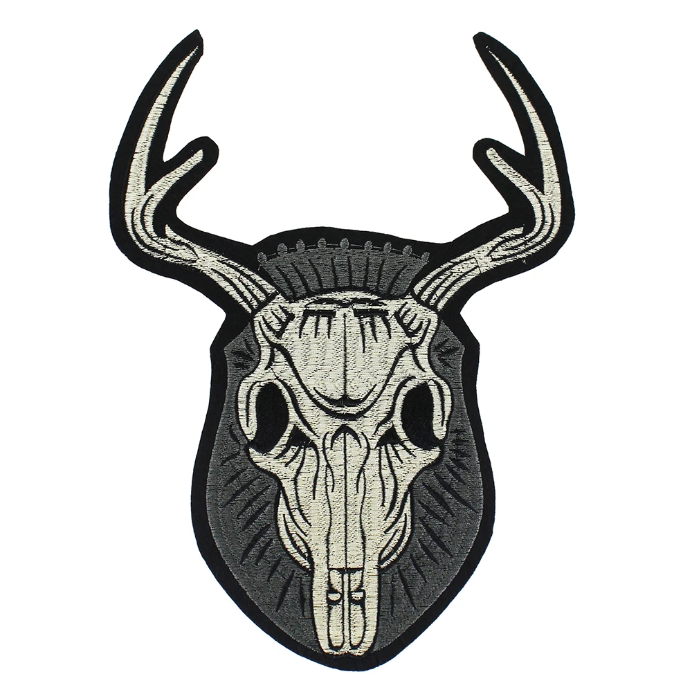 Патч для головы козы и овцы Ретро вышивка аппликация Железный на ткани свитер