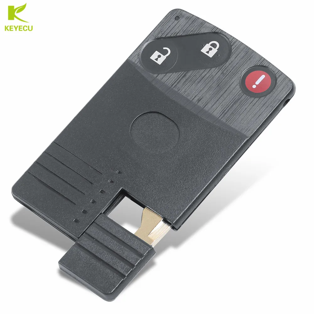 

KEYECU BRAND NEW REPLACEMENT Shell Smart Card Remote Key Case Fob for MAZDA 5 6 CX-7 CX-9 RX8 Miata 2+1 BTN