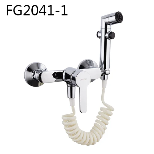 FG2041-1 Gappo смеситель для ванны, смеситель для биде, ручной душ, для ванной, биде, душевой набор, смеситель для душа, для туалета, биде, латунный настенный кран для ванны - Цвет: FG2041-1
