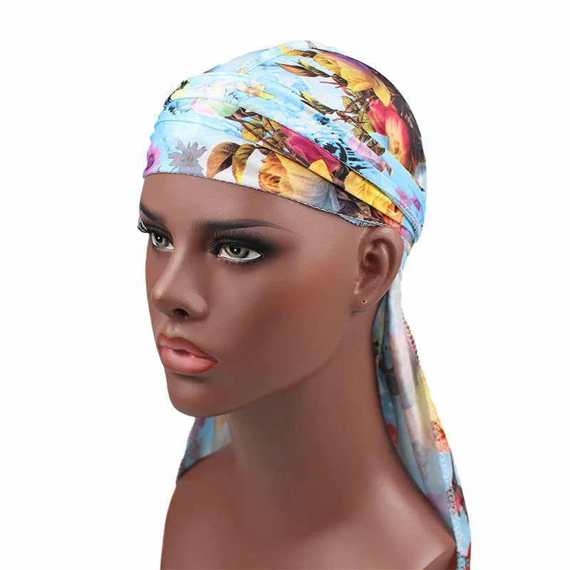 Helisopus новинка банданы с принтом длинный хвост пиратская шляпа тюрбан цветочные