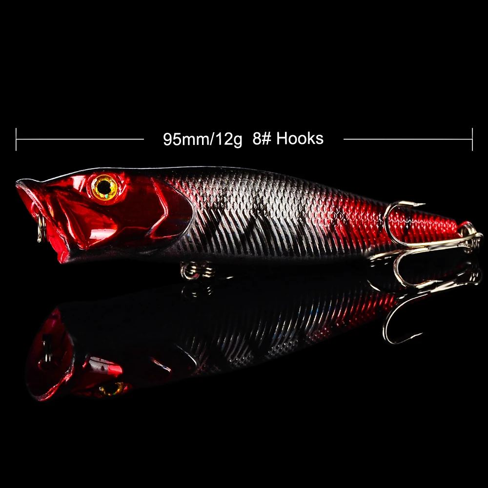 1 шт./лот 9 5 см 12 г Рыболовная Приманка Minnow жесткая приманка с 2 рыболовными