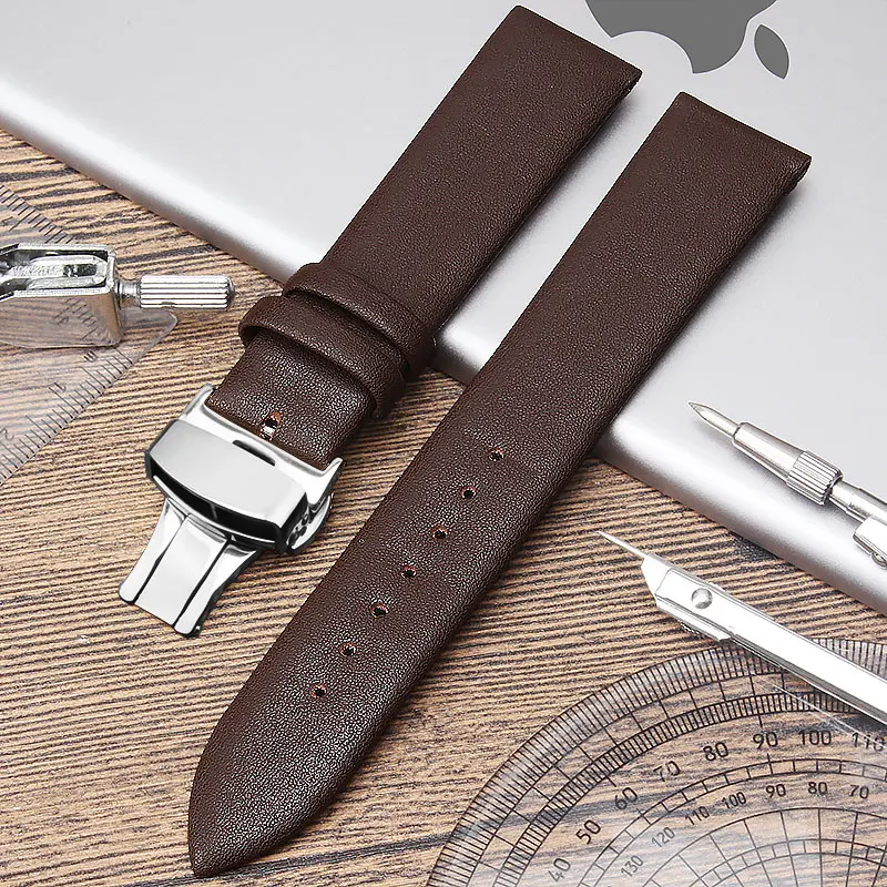Ремешок из натуральной кожи для часов tissot ck dw мужской с металлической